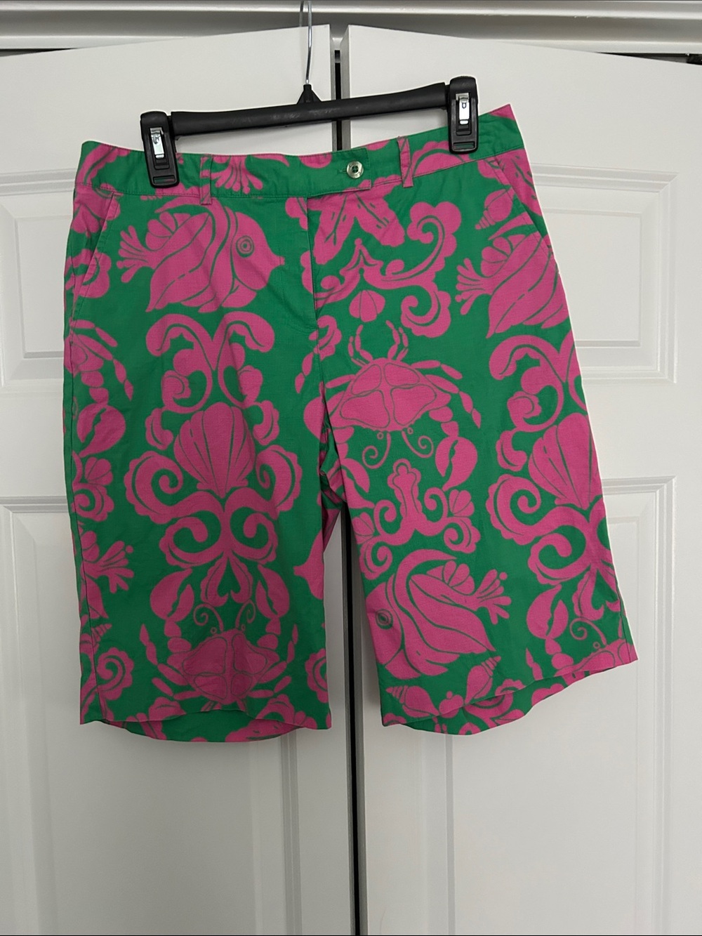 Vintage White Label Lilly Pulitzer Bermuda Shorts Where’s the Reef